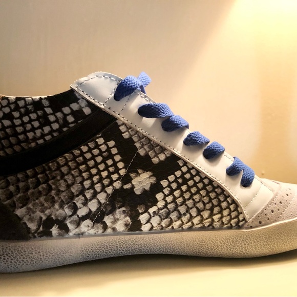 Golden Goose: Rock, Snake Fuxia Mid Star Suede & Leather - Picture 2 of 8